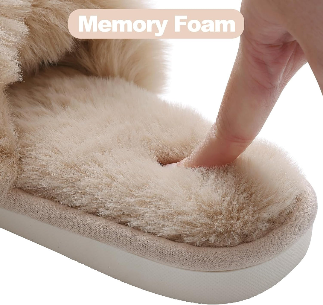 Fuzzy Slippers memóriahabos talpú - CloudStep