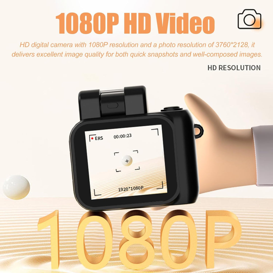 Mini kulcstartós digitális fényképezőgép 1080P videóval és retró dizájnnal – Rivoma