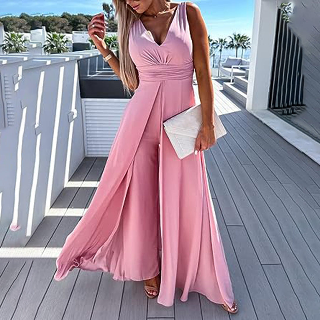 Stílusos ünnepi női overall ruha kinézettel – Lorena