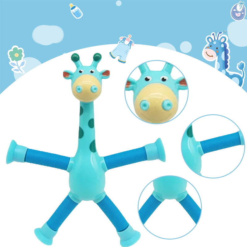 Rugalmas Zsiráf Játék Szívókoronggal - StretchyGiraffe