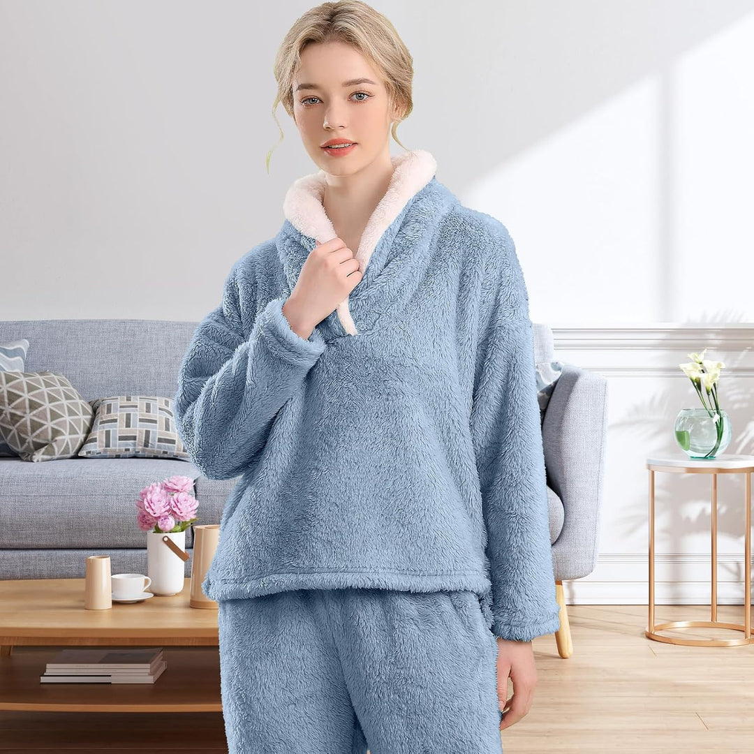 Fluffy pizsama szett hölgyeknek - CozyPlush