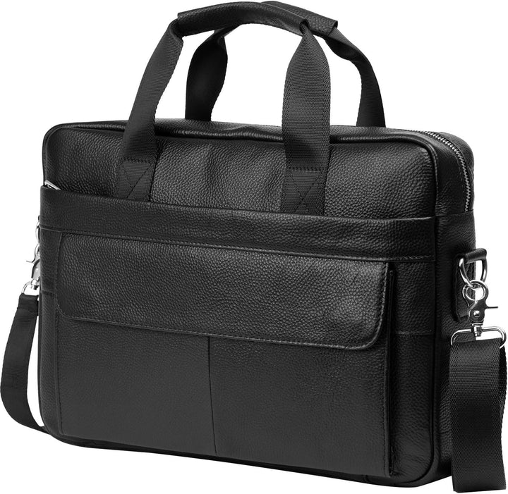 Prémium tehénbőr 15” üzleti aktatáska szervező rekeszekkel