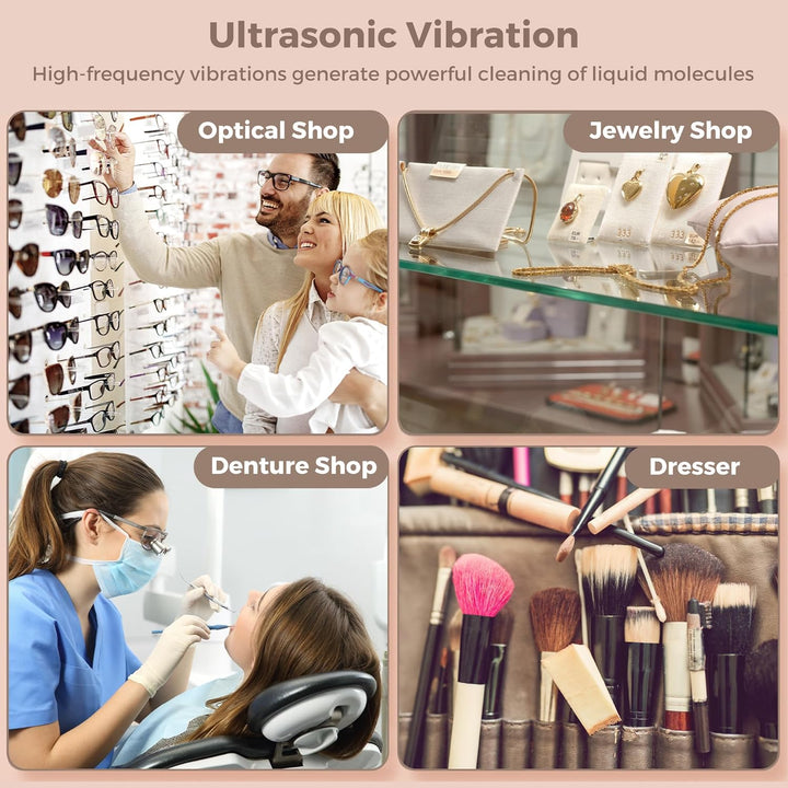 Ultrahangos Ékszertisztító 650ml Óratartóval – ShineMate