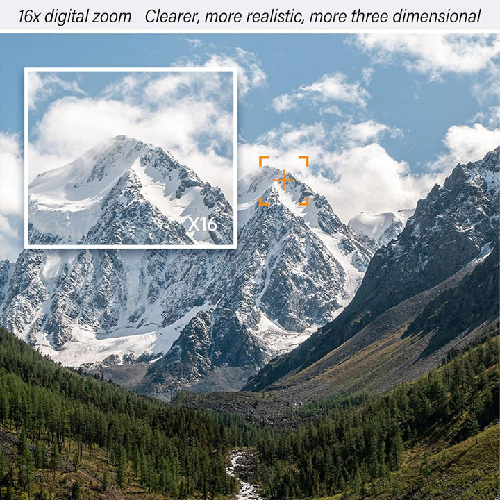 4K kompakt digitális fényképezőgép 58MP fényképekkel és 16x zoommal – Lumora