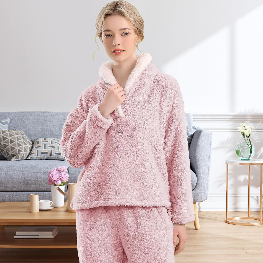 Fluffy pizsama szett hölgyeknek - CozyPlush
