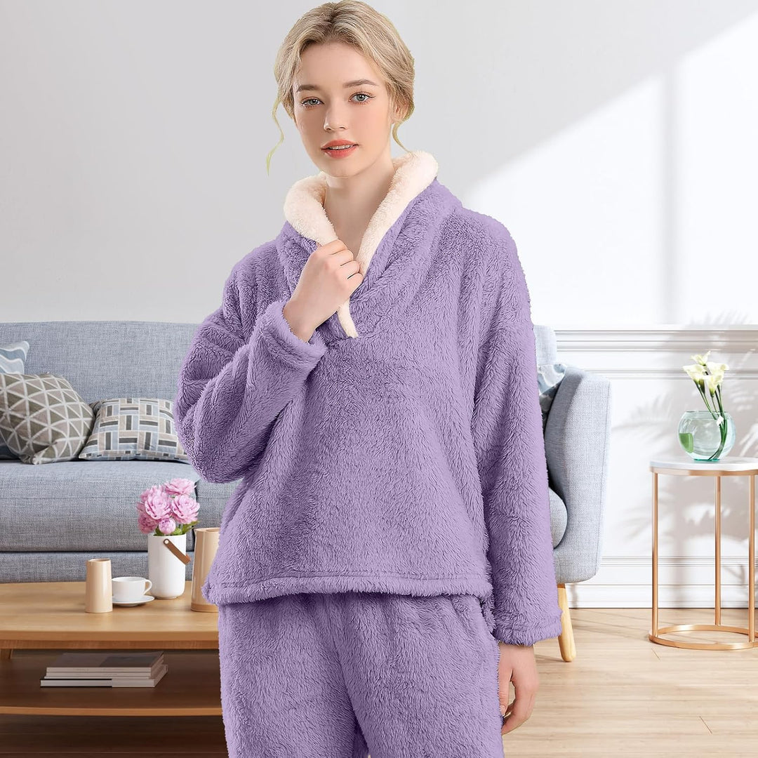 Fluffy pizsama szett hölgyeknek - CozyPlush