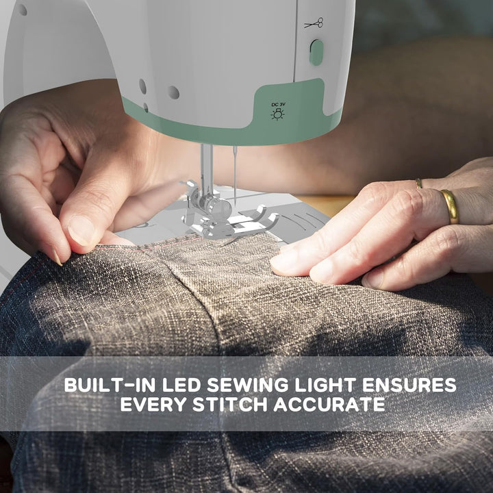 Hordozható varrógép 12 öltéssel és kiegészítő asztallal – StitchPro
