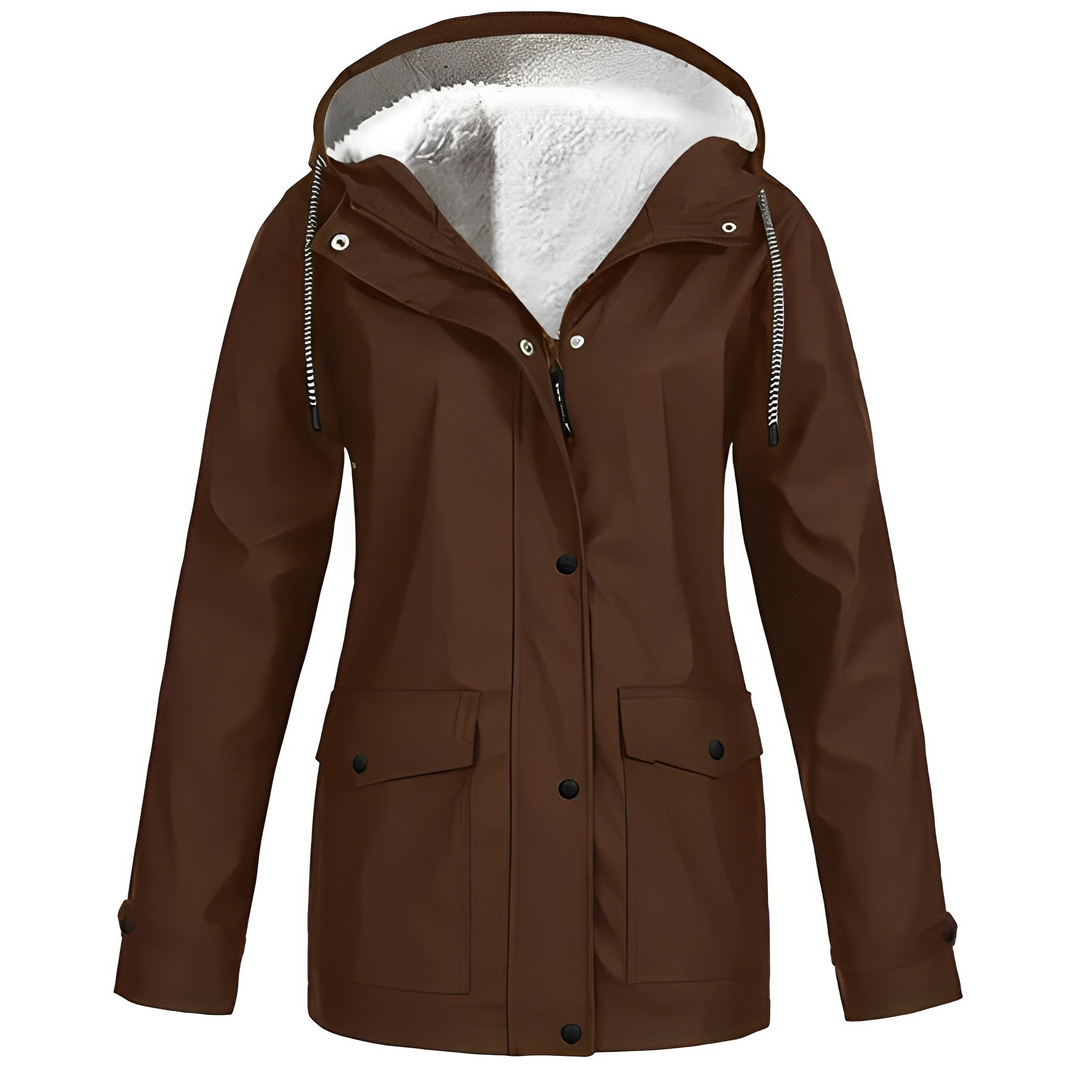 Fleece bélelt női esőkabát - WarmWarder