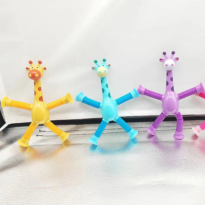 Rugalmas Zsiráf Játék Szívókoronggal - StretchyGiraffe