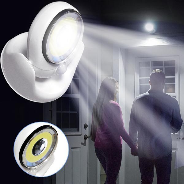 Erős LED lámpa mozgásérzékelővel - GlowGuard