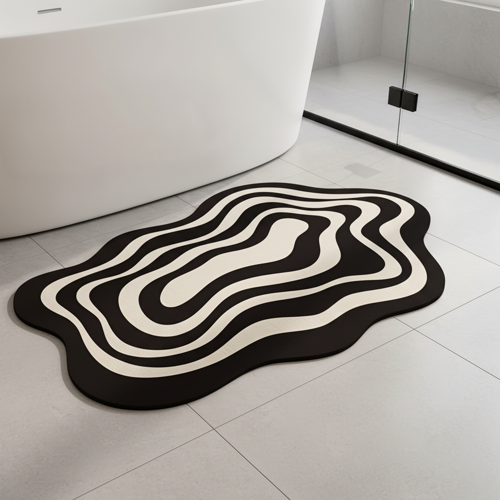 Antirutsch Badezimmermatte Gummi - DryWave