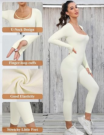 Hölgyek Shapewear Overall Hosszú Ujjakkal - SleekFit