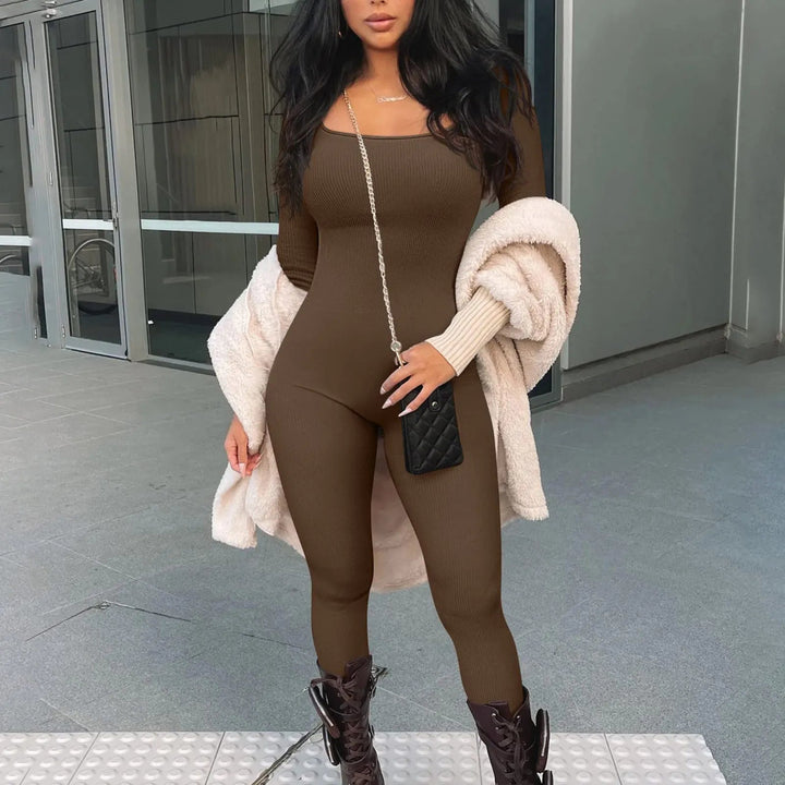 Hölgyek Shapewear Overall Hosszú Ujjakkal - SleekFit