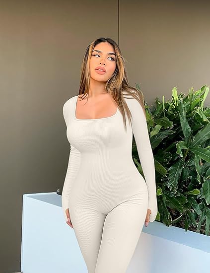 Hölgyek Shapewear Overall Hosszú Ujjakkal - SleekFit