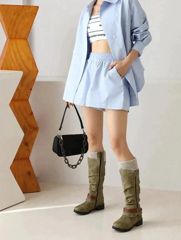 Divatos Magas Női Csizmák - Isabella