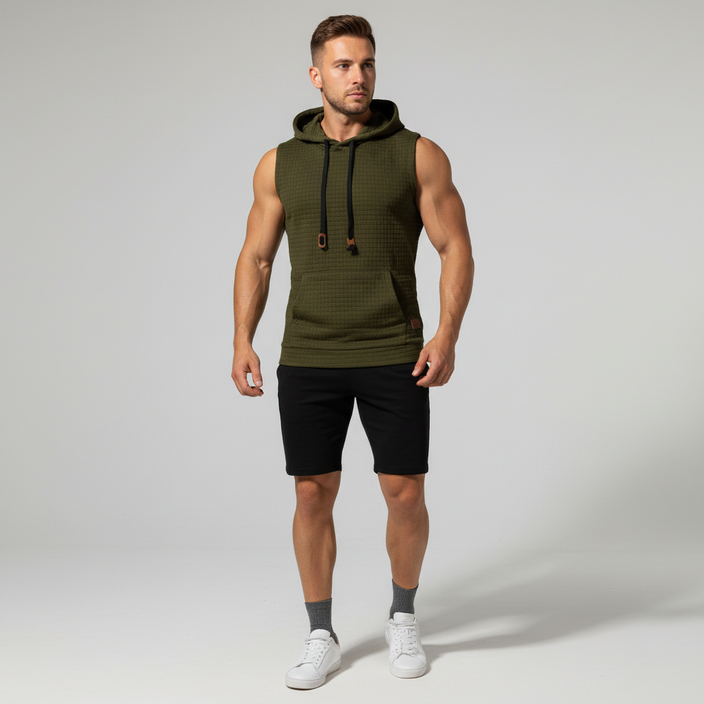 Ärmelloses Sportshirt Mit Kapuze - Hoodryve