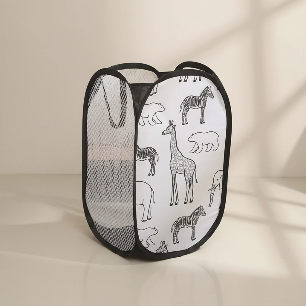 Aufklappbarer Netz Wäschekorb - MeshCarry