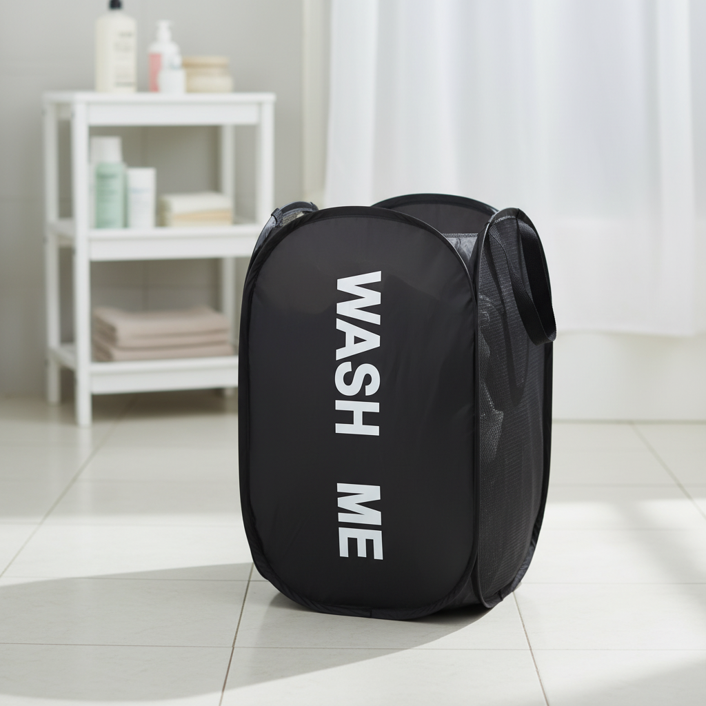 Aufklappbarer Netz Wäschekorb - MeshCarry