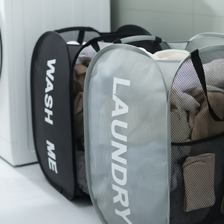 Aufklappbarer Netz Wäschekorb - MeshCarry