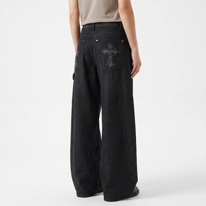 Baggy Wide Leg Trousers -  Jo