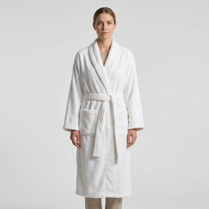 Belted Towelling Dressing Gown For Women - Charlene