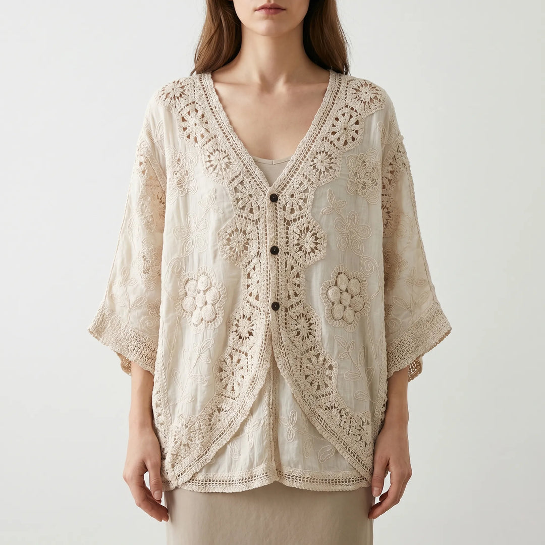 Bohemian Crochet Cardigan -  Sara