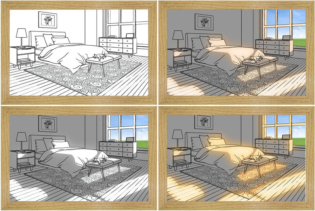 LED világító festmény – Luminza