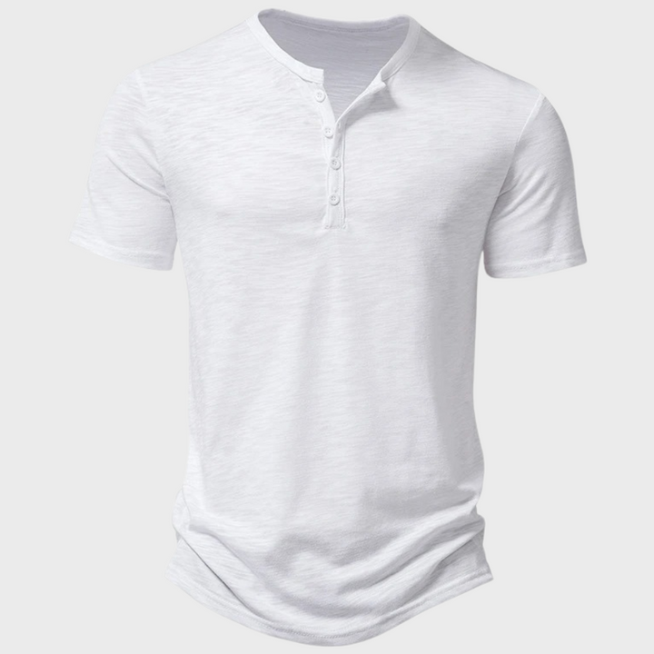 Casual Férfi Póló Henley Gallérral - Cody