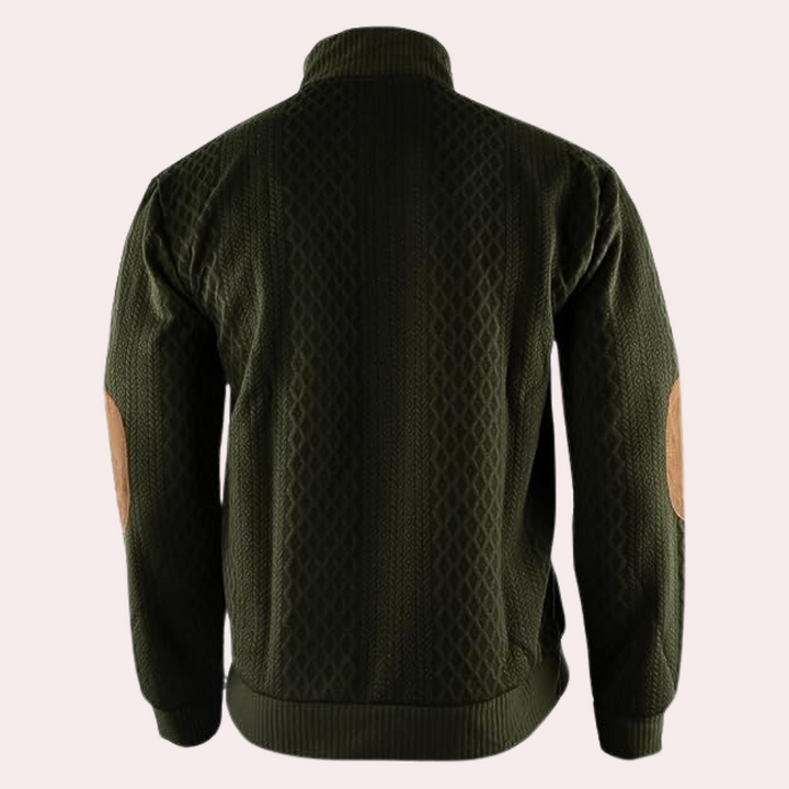 Dany - Meleg Casual Férfi Pulóver Gombos Zárral