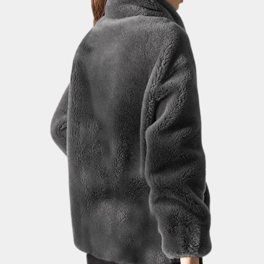 Meleg Női Kabát Cipzárral - Yara