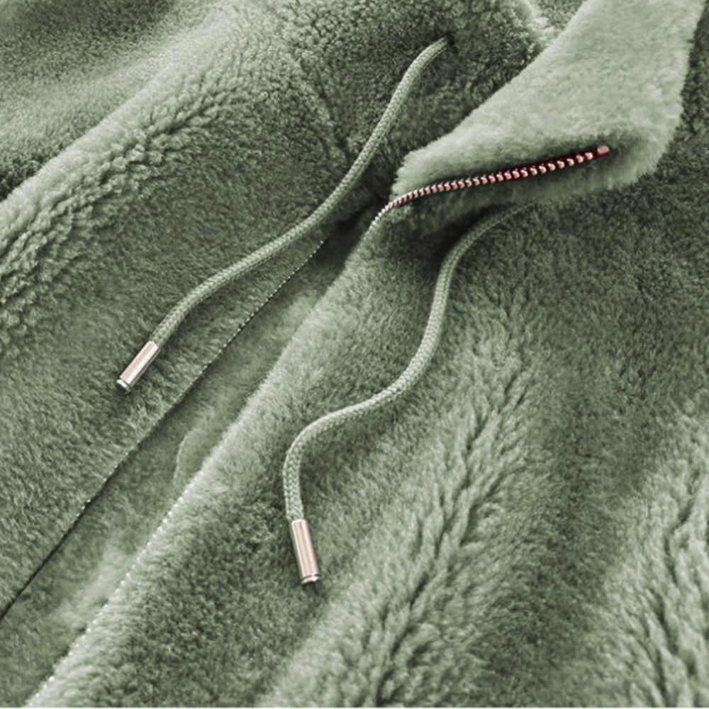 Meleg Női Kabát Cipzárral - Yara