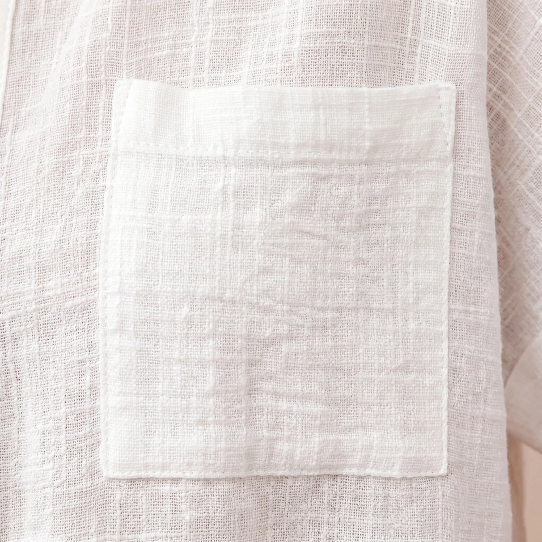 Casual Button-Down Shirt -  Kelley