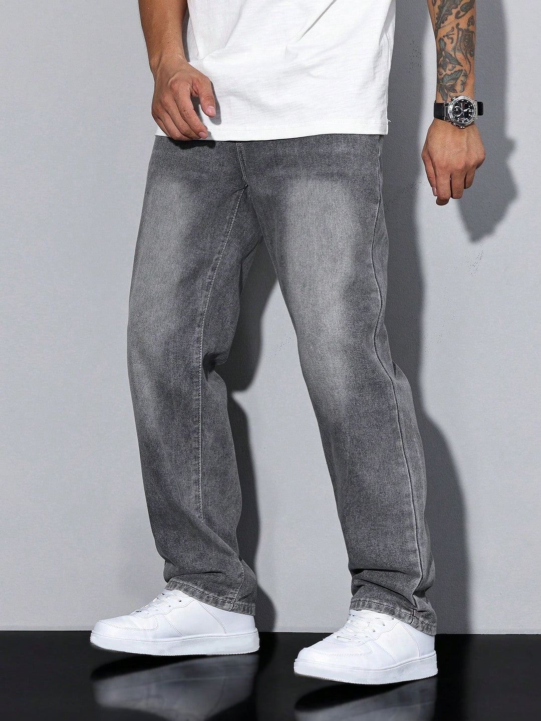 Casual Men's Jeans With Natural Waist - Clifford