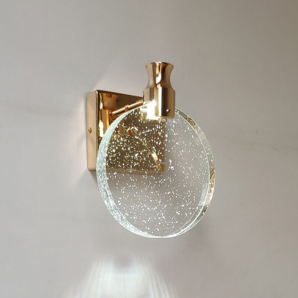 Luxus Kerek Kristály Fali Lámpa – Celestia