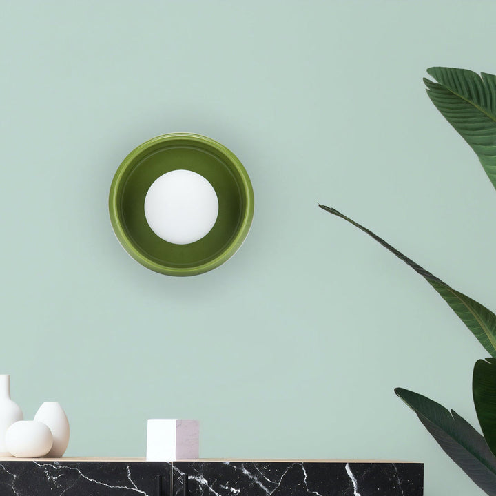 Kör alakú kerámia falilámpa - Circo