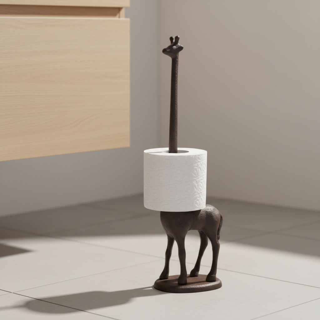 Dekorativer Tierförmiger Badständer - Giraffino