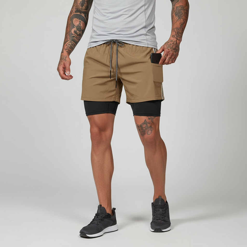 Doppeltes Laufshorts Design - RunVibeX