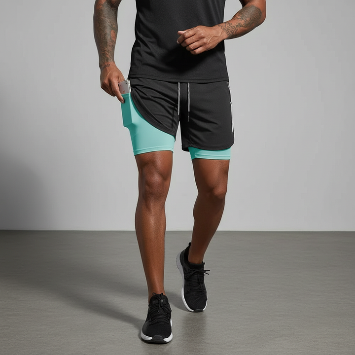 Doppeltes Laufshorts Design - RunVibeX