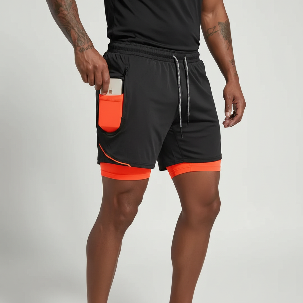 Doppeltes Laufshorts Design - RunVibeX