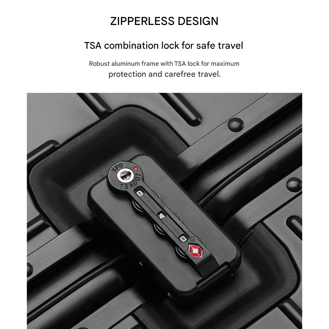 Prémium alumínium bőrönd – Császár