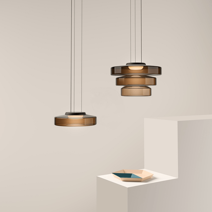 Modern üveg függőlámpa Bauhaus stílusban - AuroraSphere