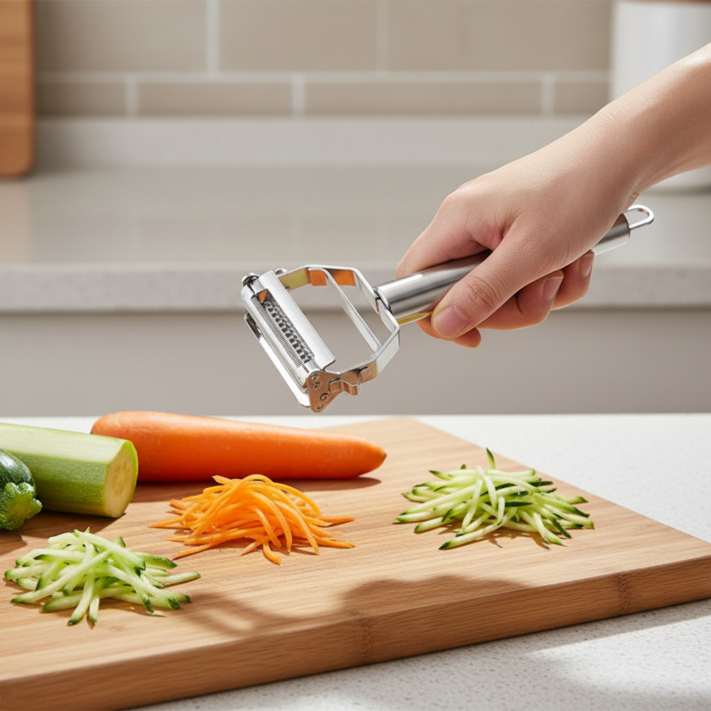 Edelstahl Dualklingen Schäler - Peelixor