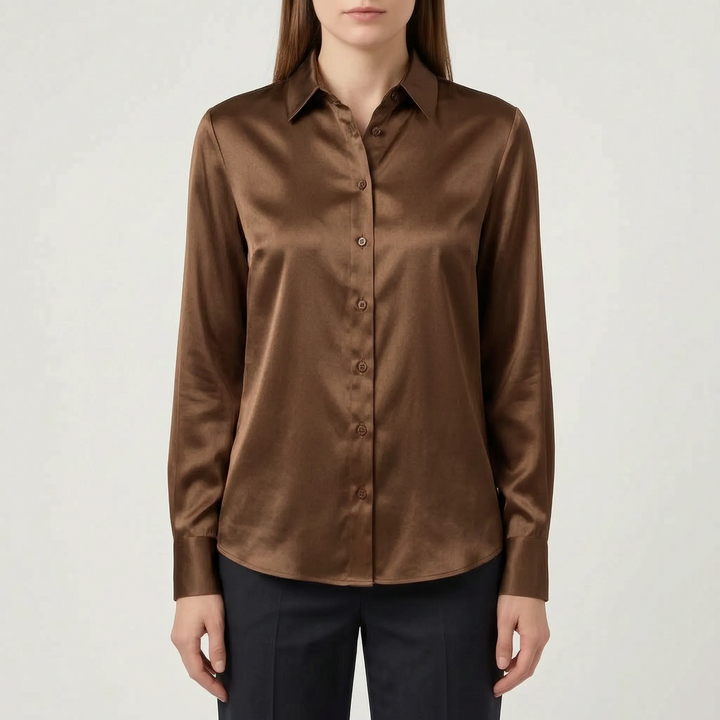 Elegant Long-Sleeve Blouse - Lustral