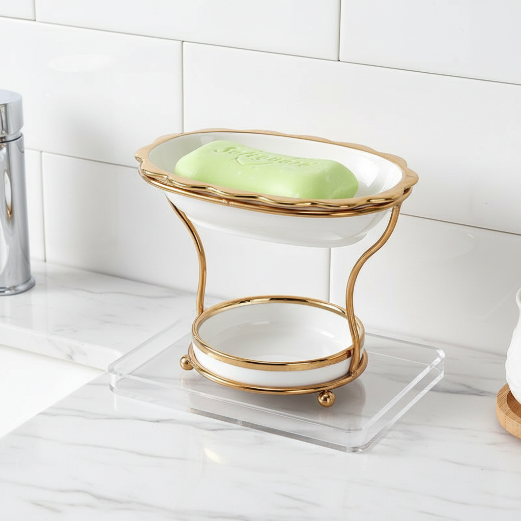 Erhöhtes Seifenablage Porzellan - DryGrace