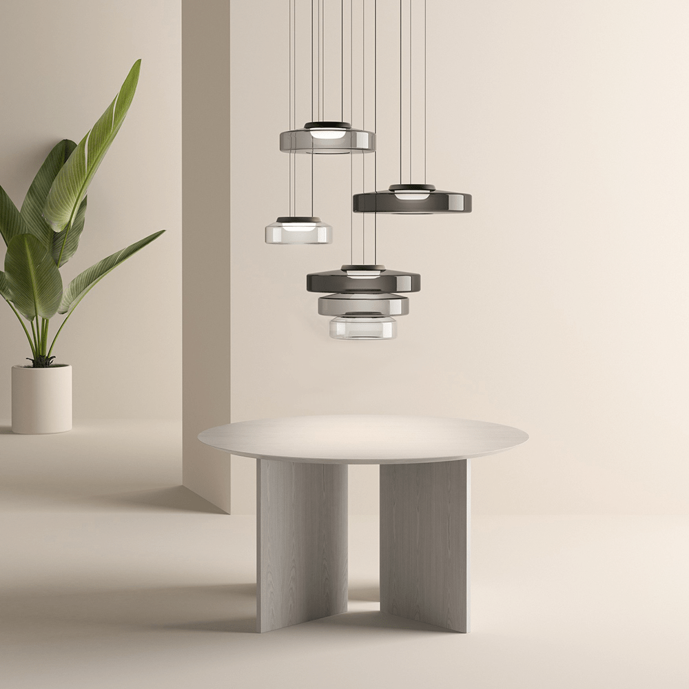 Modern üveg függőlámpa Bauhaus stílusban - AuroraSphere