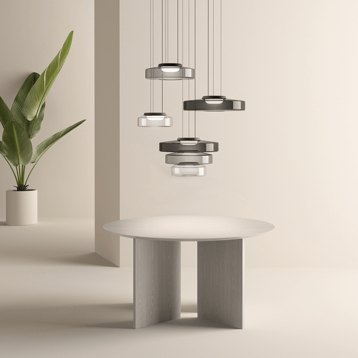Modern üveg függőlámpa Bauhaus stílusban - AuroraSphere