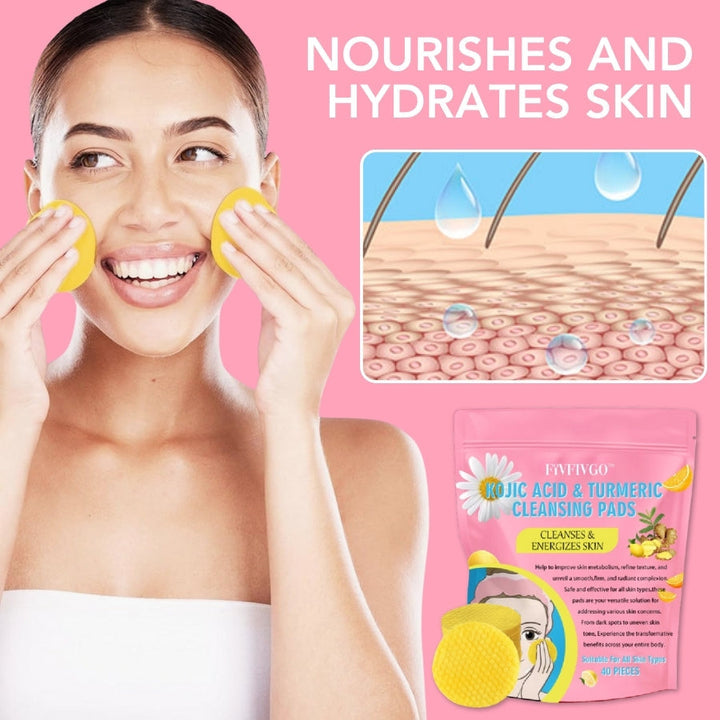 Kurkuma Kojic-sav Reinigingspadok - GlowTonic