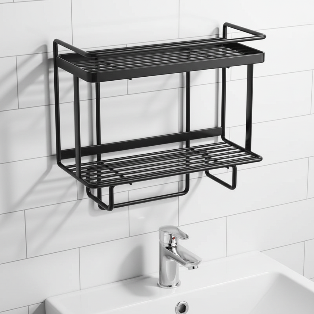 Freihängendes Badaufbewahrungsregal - LooShelf