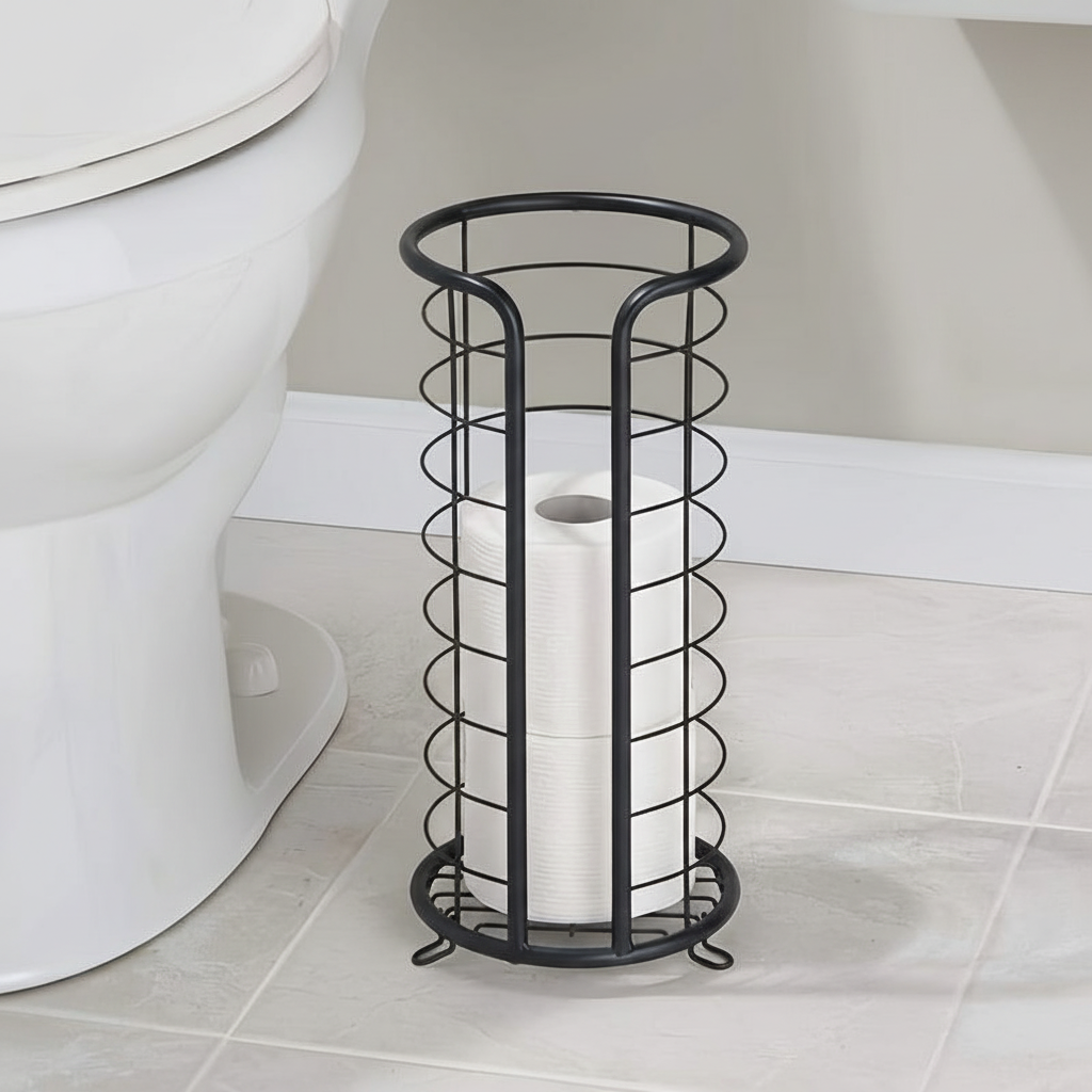 Freistehender Rollenhalter Aus Edelstahl - PaperNest