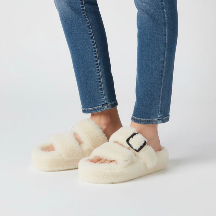 Gefütterte Flauschige Hausschuhe - WarmFluff